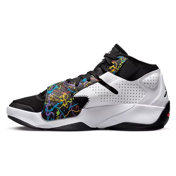 Jordan Zion 2 Basketball Shoes (Big Kid) – Black/White/Green Strike, Size 4M - Picture 4 of 7